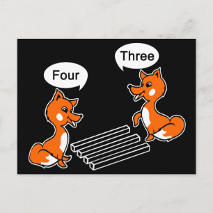 Optische illusie Trick Black Briefkaart