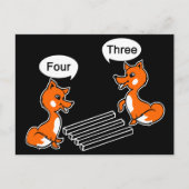 Optische illusie Trick Black Briefkaart (Voorkant)