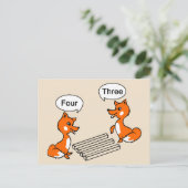 Optische illusie Trick Fox Briefkaart (Staand voorkant)