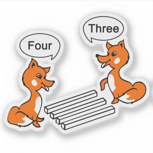 Optische illusie truc Contour Cut Sticker (Voorkant)