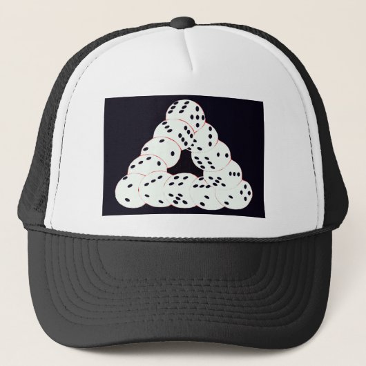 optische illusie trucker pet (Voorkant)