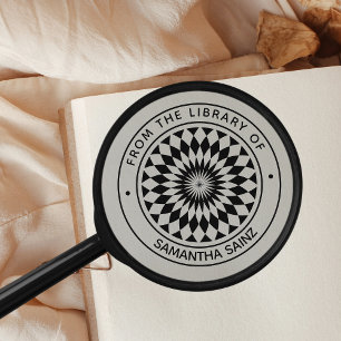 Optische illusie uit de bibliotheek van boegrubber zelfinktende stempel