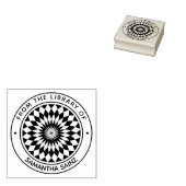 Optische illusie uit de bibliotheek van het boek rubberstempel (Gestempeld)