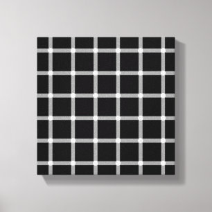 Optische illusie van het scintillatierraster canvas afdruk