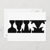 Optische illusie van sturen of vliegende vogels briefkaart (Voorkant / Achterkant)