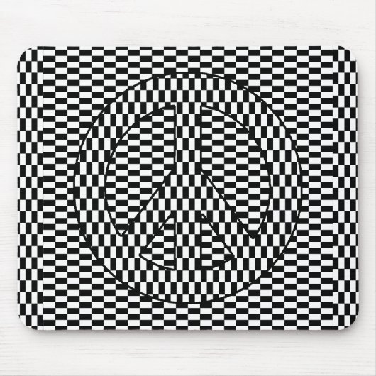 optische illusie van vrede muismat (Voorkant)
