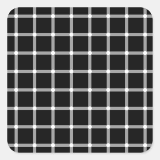 Optische illusie vierkante sticker (Voorkant)