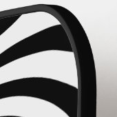 Optische Illusie Vortex Monogram Zwart & Wit Pickleball Paddle (Links Detail)