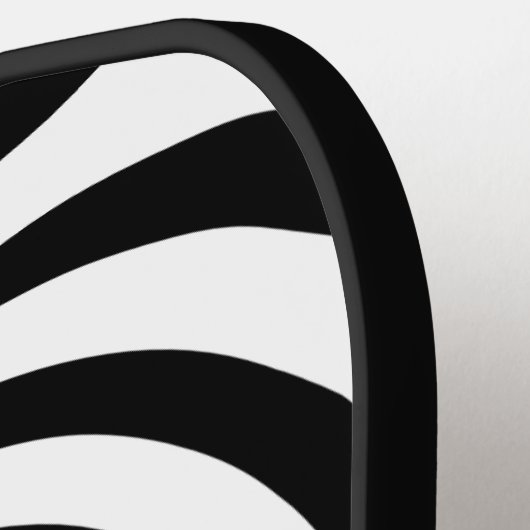 Optische Illusie Vortex Monogram Zwart & Wit Pickleball Paddle (Links Detail)