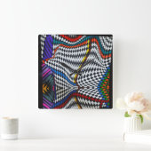 Optische Illusie Wandklok (Huis)