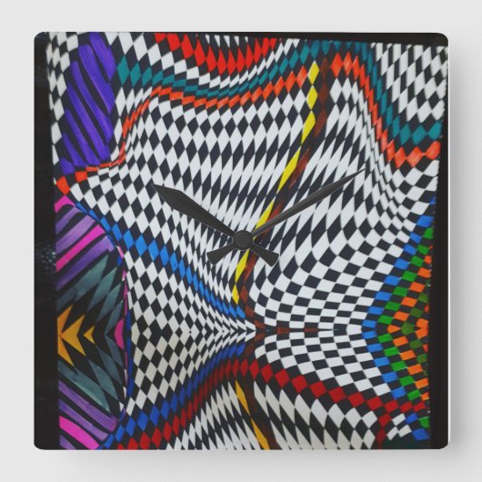 Optische Illusie Wandklok (Voorkant)