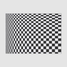 Optische Illusie Zwart en Wit Schaken