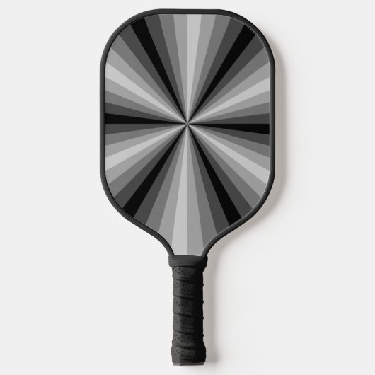 Optische Illusie Zwart Pickleball Paddle (Voorkant)