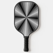 Optische Illusie Zwart Pickleball Paddle (Achterkant)