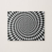 Optische illusie zwart-wit legpuzzel (Horizontaal)