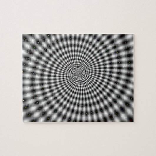 Optische illusie zwart-wit legpuzzel (Horizontaal)