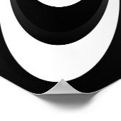 Optische illusie zwart-wit poster (Hoek)