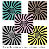 Optische Illusie Zwart Wit Swirl Tegeltje