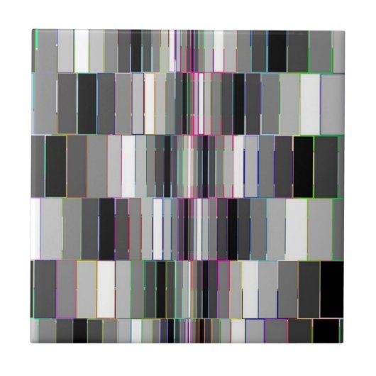  optische illusie zwart-wit tegeltje (Voorkant)