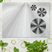 Optische Illusie Zwarte Handdoek (Gevouwen)