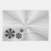 Optische Illusie Zwarte Handdoek (Horizontaal)