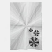 Optische Illusie Zwarte Handdoek (Verticaal)