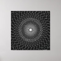 Optische illusie zwarte kunst