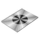 Optische Illusie Zwarte Notitieboek (Linkerzijde)