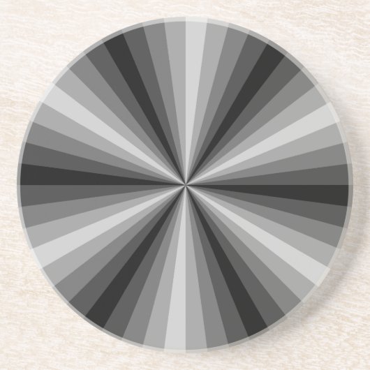 Optische Illusie Zwarte Onderzetter (Voorkant)