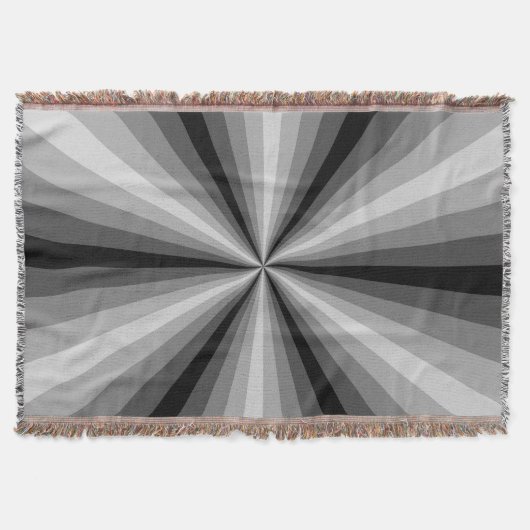 Optische illusie zwarte schroefdraad deken (Voorkant)