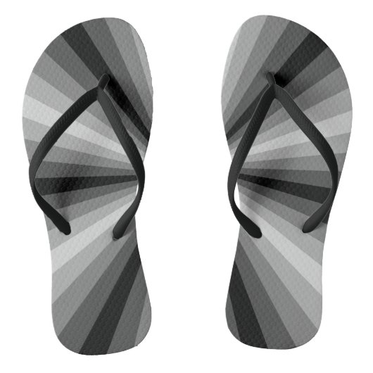 Optische Illusie Zwarte Slippers Teenslippers (Voetbed)