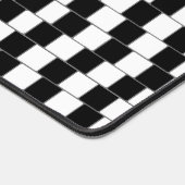 Optische illusielijn vierkant zwart bureaumat (Hoek)