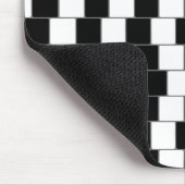 Optische illusielijn vierkant zwart muismat (Hoek)