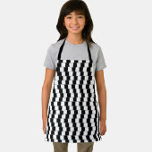 Optische illusielijn vierkant zwart schort (Insitu)