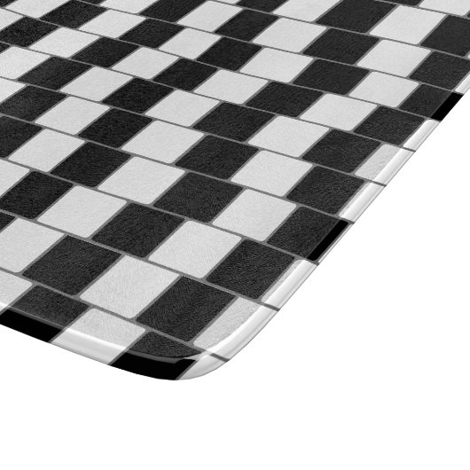 Optische illusielijn vierkant zwart snijplank (Hoek)