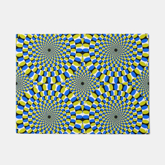 optische illusies: 18x24-klepmat deurmat (Voorkant)