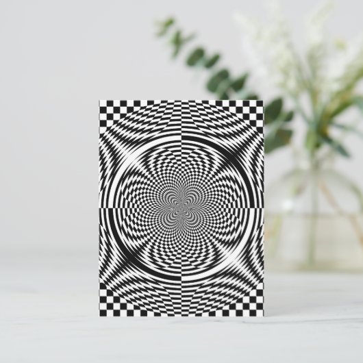 Optische illusies briefkaart (Staand voorkant)