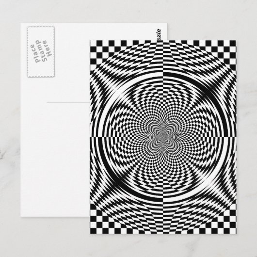 Optische illusies briefkaart (Voorkant / Achterkant)