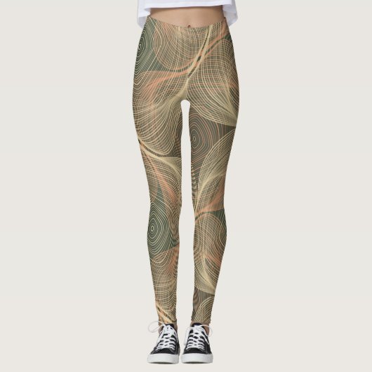 Optische illusies: geometrische intriges leggings (Voorkant)