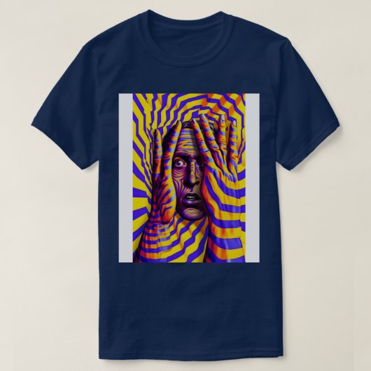 Optische illusies gevangen t-shirt (Design voorkant)