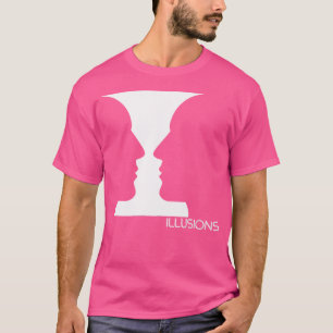 Optische Illusies Gezicht Of Vaas Trippy Oogtruc T-shirt