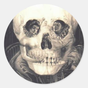 Optische illusies ronde sticker