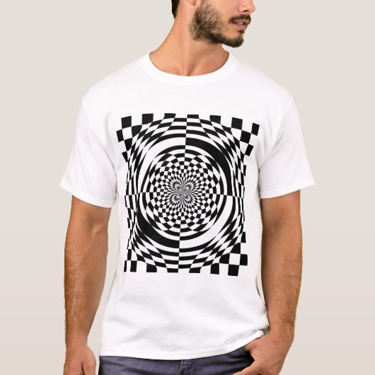 Optische illusies t-shirt (Voorkant)