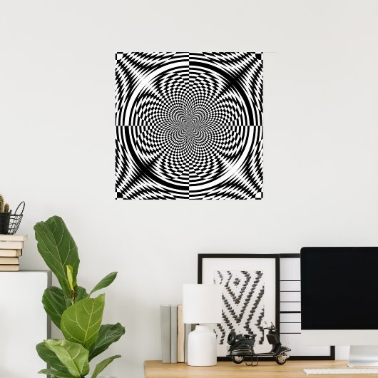 Optische illusies (vanaf $ 11,95) poster (Thuiskantoor)
