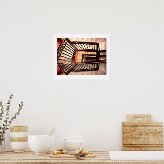 Optische illusietrappen poster (Keuken)
