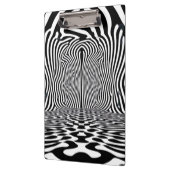 Optische illusietunnel – Hypnotisch zwart-wit Klembord (Links)