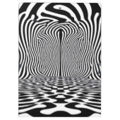 Optische illusietunnel – Hypnotisch zwart-wit Klembord (Achterkant)