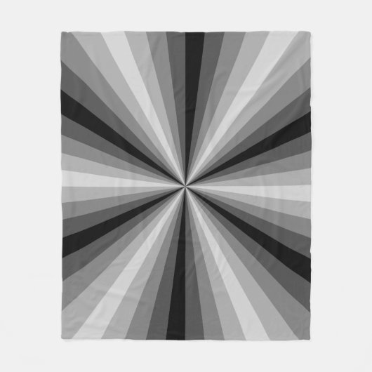 Optische Illusion Black Fleece Deken (Voorkant)