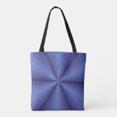 Optische Illusion Blue All-over-Print tas (Achterkant)