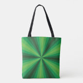 Optische Illusion Green All-over-Print tas (Achterkant)